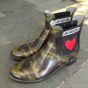 Love Moschino - Camo Rain Boots Size 39